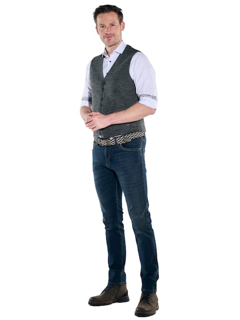 engbers Herren Sakko-Weste mit Knopfleiste , Anthrazit