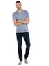 Herren Polo-Shirt meliert , Grau