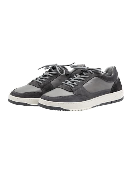engbers Herren Ledersneaker sportiv , Grau