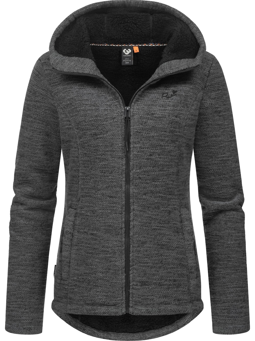 Kapuzenstrickjacke Lyshka Melange