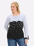 Pullover Langarm Jacquard Mehrfarbig