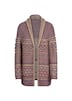 Jacquard-vest met sjaalkraag