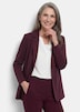 Damenblazer mit Reverskragen und Paspeltaschen