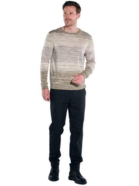 engbers Herren Pullover gestreift , Hellgruen