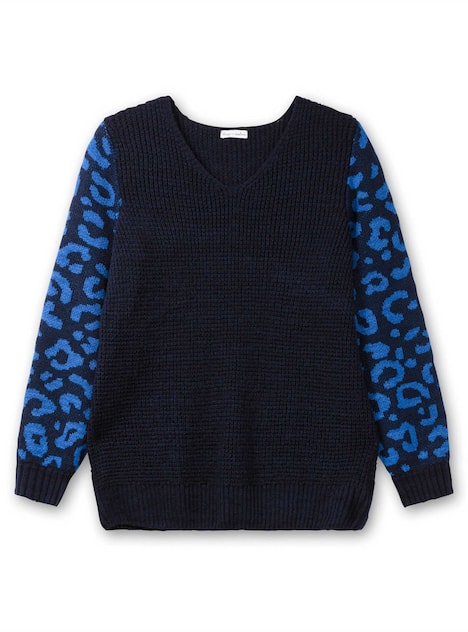 V-Ausschnitt-Pullover