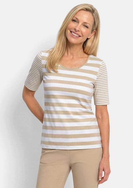 Streifenshirt aus softer Baumwollmischung