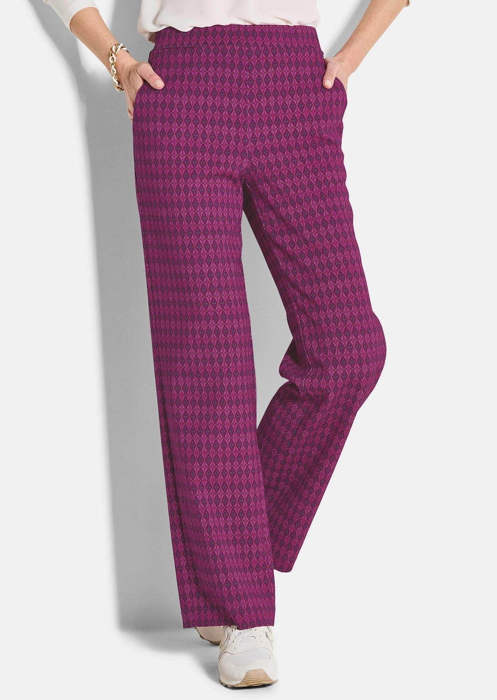 Elegante Schlupfhose mit weitem Bein