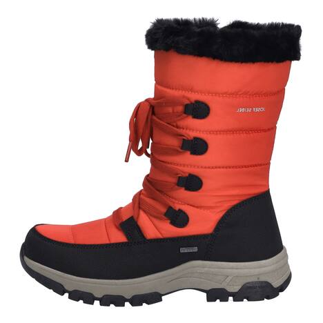 Damen Stiefel Davos 51, schwarz-rot
