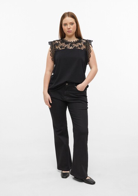Top mit Spitze