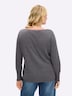 Pullover Langarm Mehrfarbig Ohne Kragen