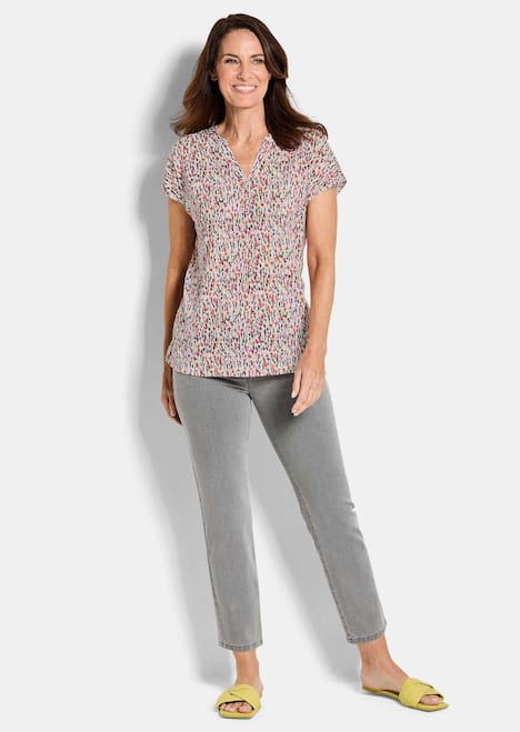 Cityshirt mit floralem Design