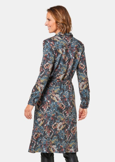 Hemdblusenkleid mit Bindegürtel