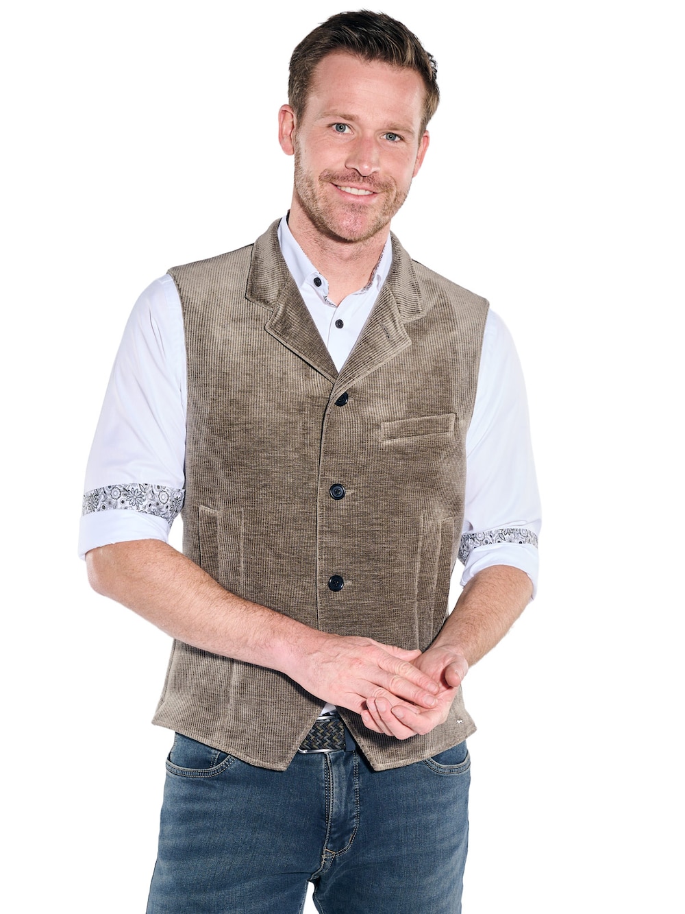 Herren Sakkoweste , Khaki