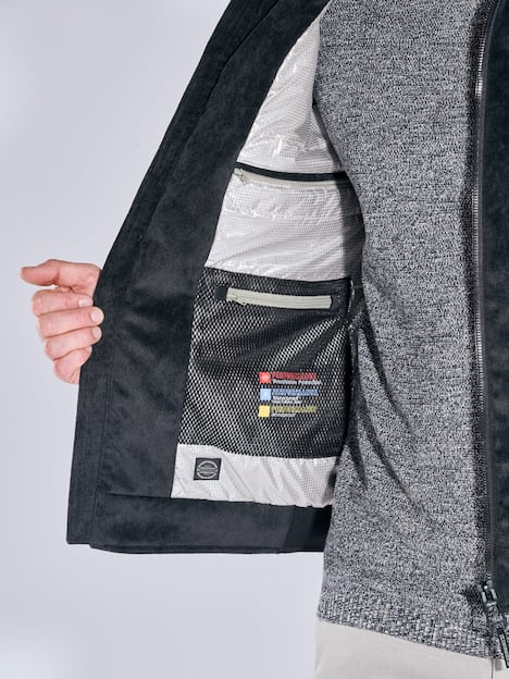 engbers Herren Cord-Jacke mit Funktionsdetails , Anthrazit