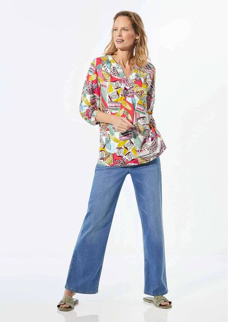 Tunikabluse mit 3/4-Ärmeln