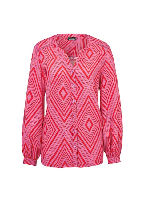 Blouse met tuniekhals