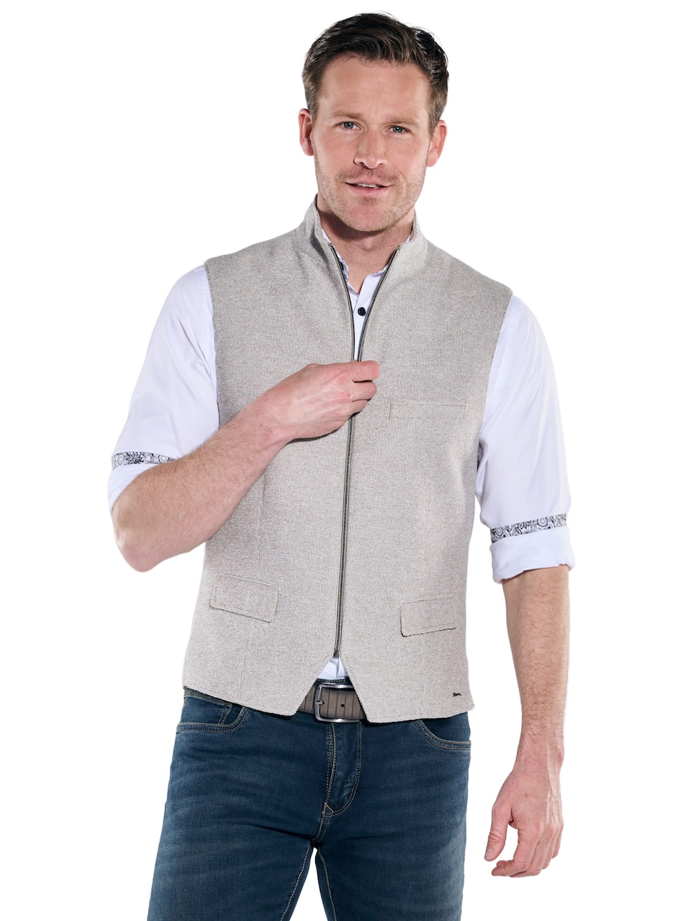 engbers Herren Weste , Beige