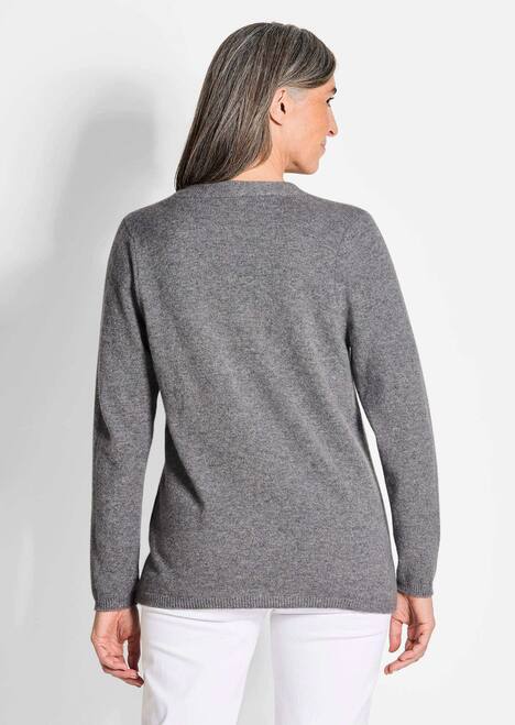 GOLDNER Lang tricot jasje van kasjmier Lang tricot jasje van kasjmier