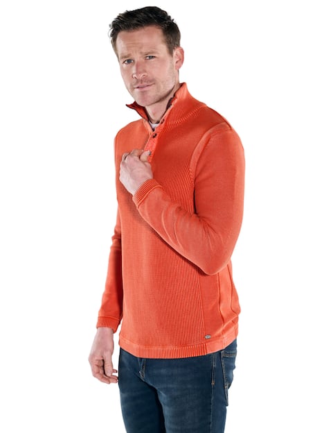engbers Herren Pullover Polokragen , Orange