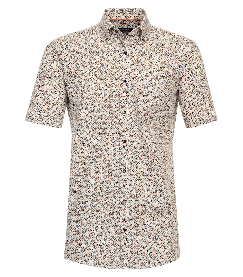 CASAMODA Businesshemd Kurzarm Print Comfort Fit