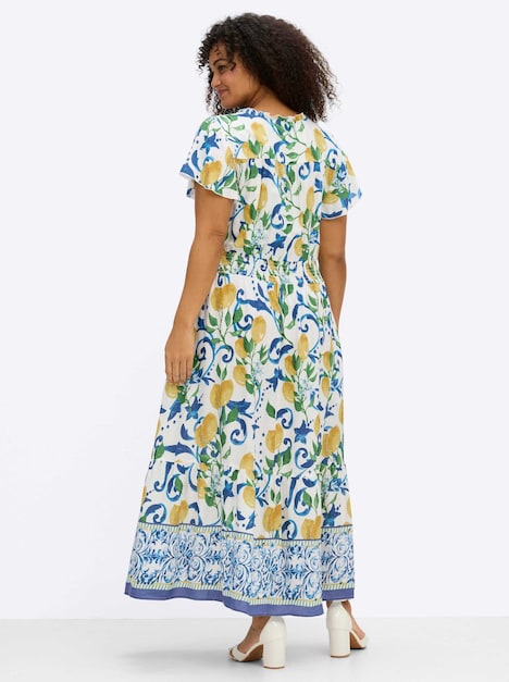Kleid Kurzarm Ohne Kragen