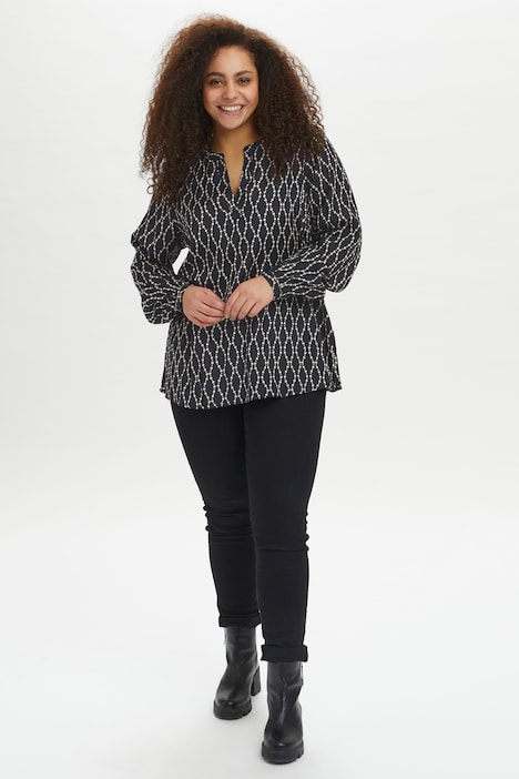 Langarm-Bluse Regular fit
