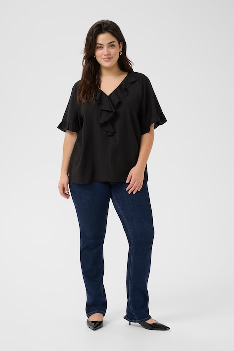 Kurzarm-Bluse Regular fit