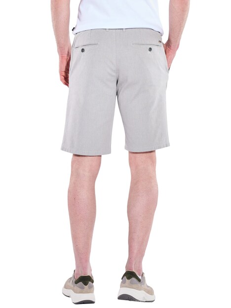 Herren Bermuda Chino mit Tunnelzug , Silbergrau