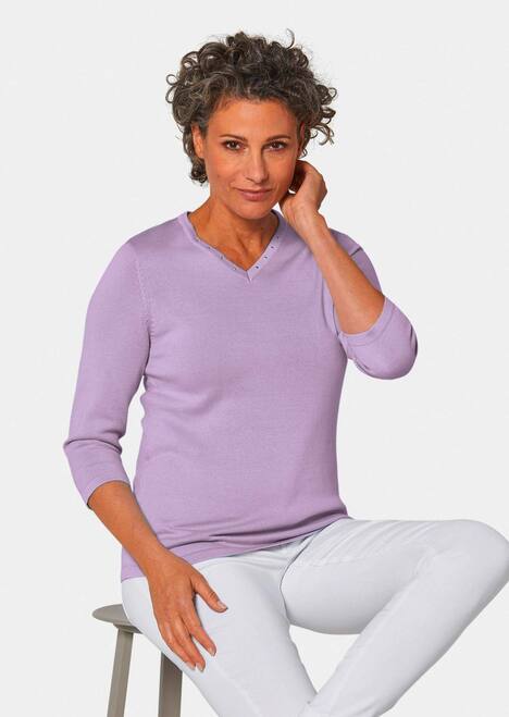 GOLDNER Pullover met V-hals Pullover