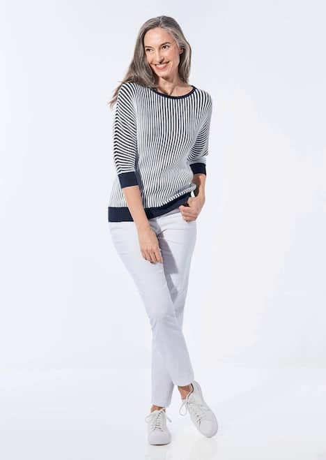 Baumwollmix mit Fledermausärmeln