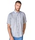 Leinenhemd Kurzarm uni Casual Fit