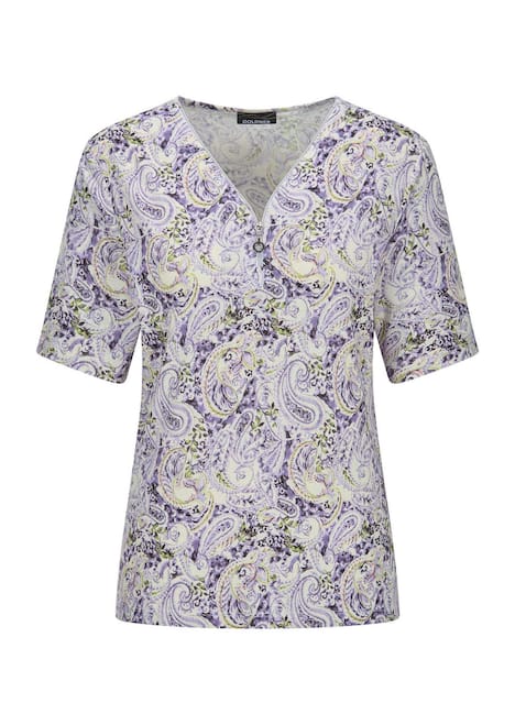 Viskoseshirt mit Paisley-Muster