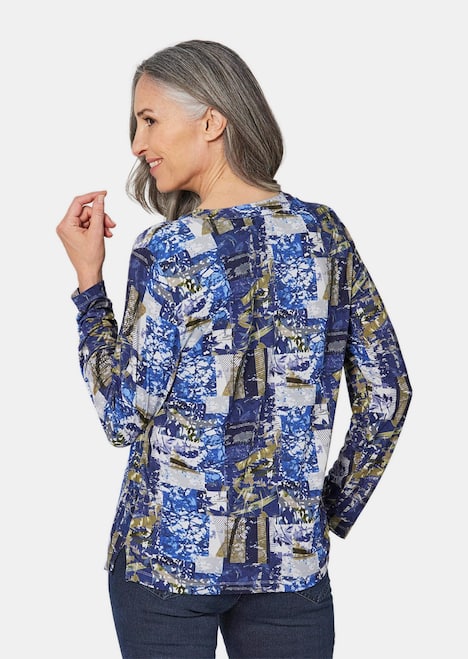 Tunikashirt mit Effektdruck