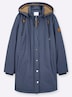 Outdoorjacke Parka mit kuscheligem Teddyfutter Langarm Stehkragen