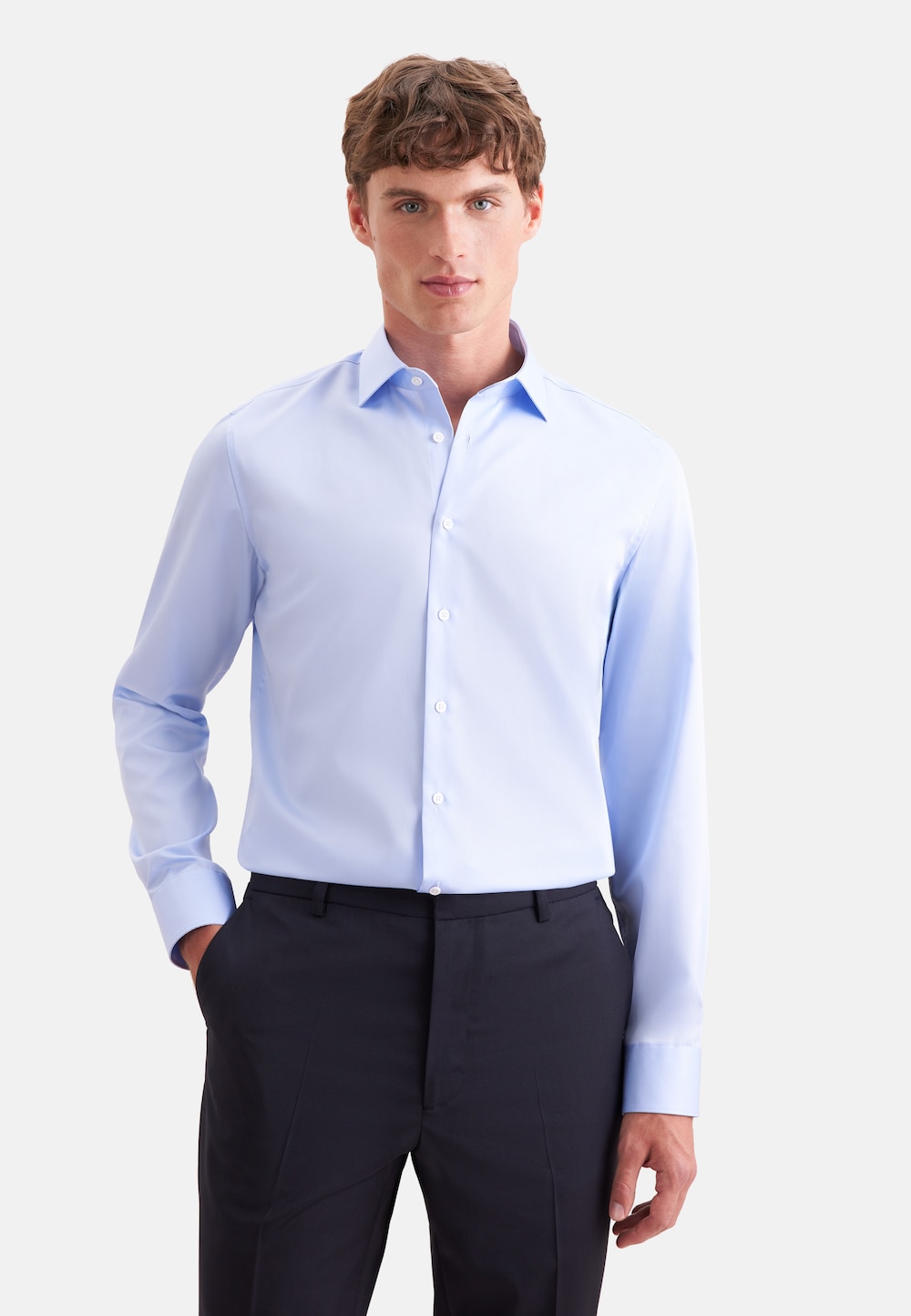 Herren Business Hemd - Uni