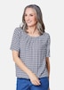 Halbarm Viskosebluse mit Allover-Print