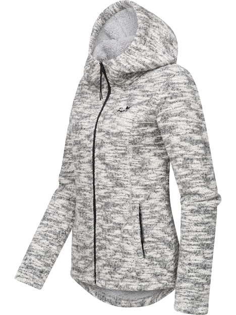 Kapuzenstrickjacke Lyshka Melange