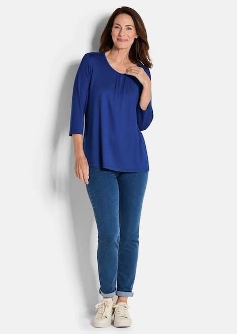 GOLDNER Shirt Elegant shirt van viscose-jersey