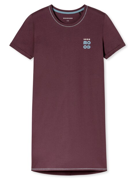 Schiesser Damen Nachthemd Casual Essentials kakaobraun