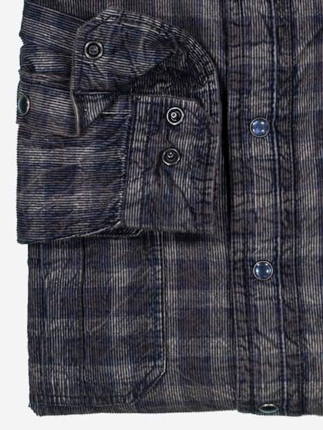 engbers Herren Langarm-Hemd kariert , Saphirblau