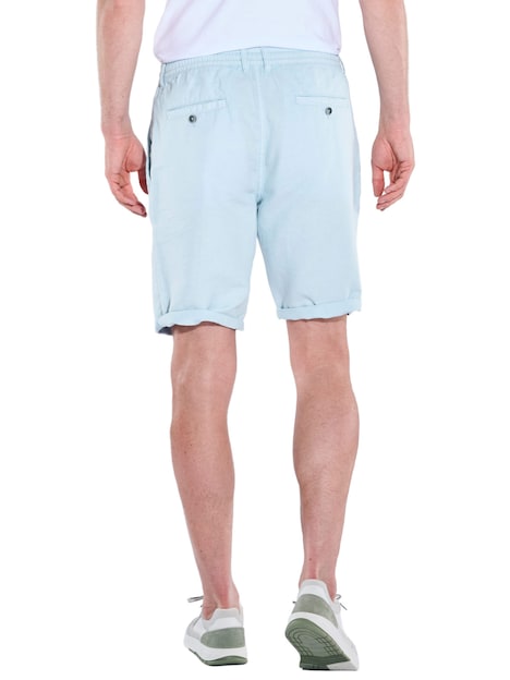 Herren Chino-Bermuda mit Tunnelzug , Hellblau