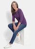 Basic shirt met boothals