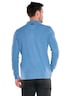 Herren Poloshirt langarm , Mittelblau