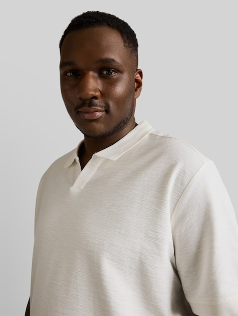 Poloshirt mit Ottoman-Struktur