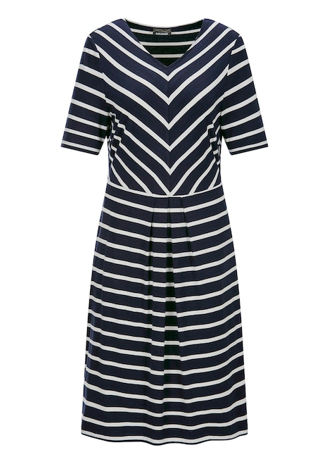 Viskosekleid im Streifen-Look