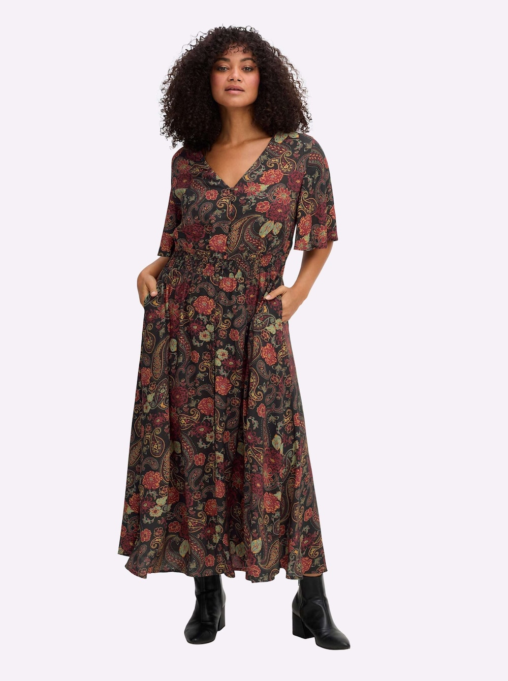 Kleid Kurzarm Ohne Kragen