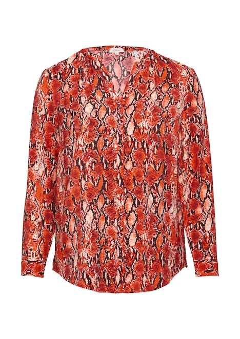 Bluse mit Animal-Print aus Viskosemix