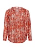 Bluse mit Animal-Print aus Viskosemix