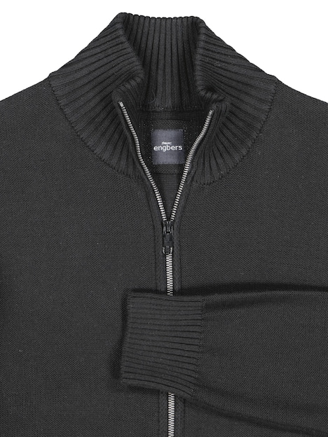 Herren Strickjacke , Schwarz