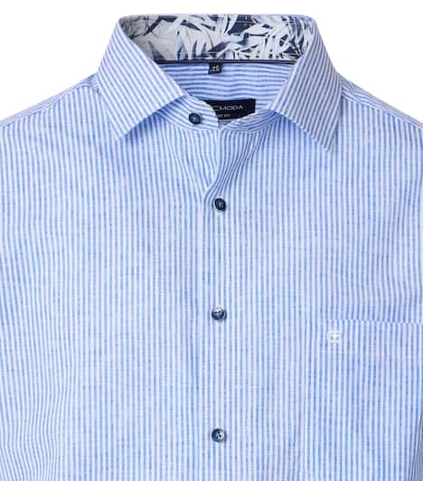 Businesshemd Kurzarm gestreift Comfort Fit